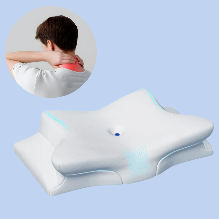 Lisslune | Cervical Pillow for Neck Pain Relief – Orthopedic Memory Foam Neck Support Pillow for Cervical, Shoulder & Back Alignment