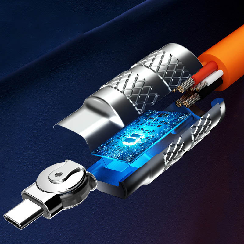 Lisslune | 180° Anti-Break Fast Charge Data Cable (120W)