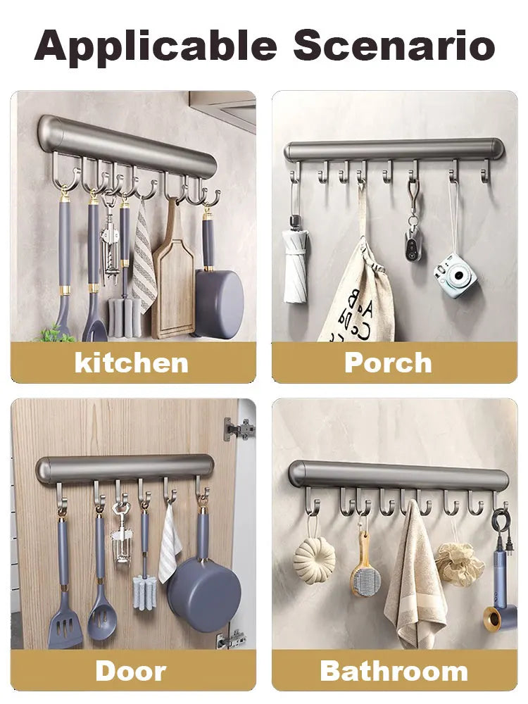 Lisslune | Kitchen hook rail - AluHook stainless steel