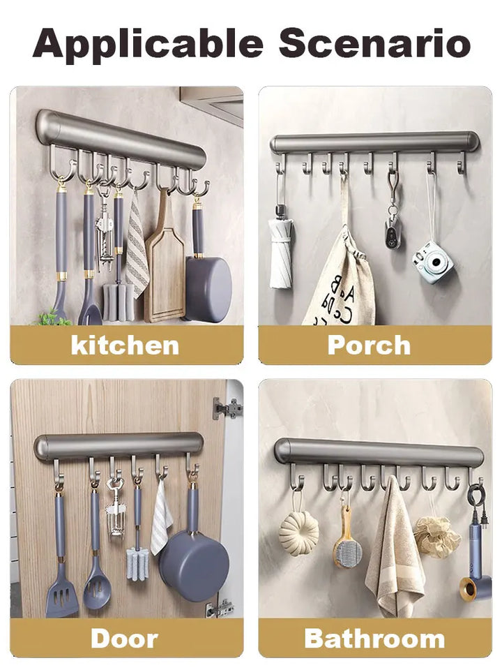 Lisslune | Kitchen hook rail - AluHook stainless steel