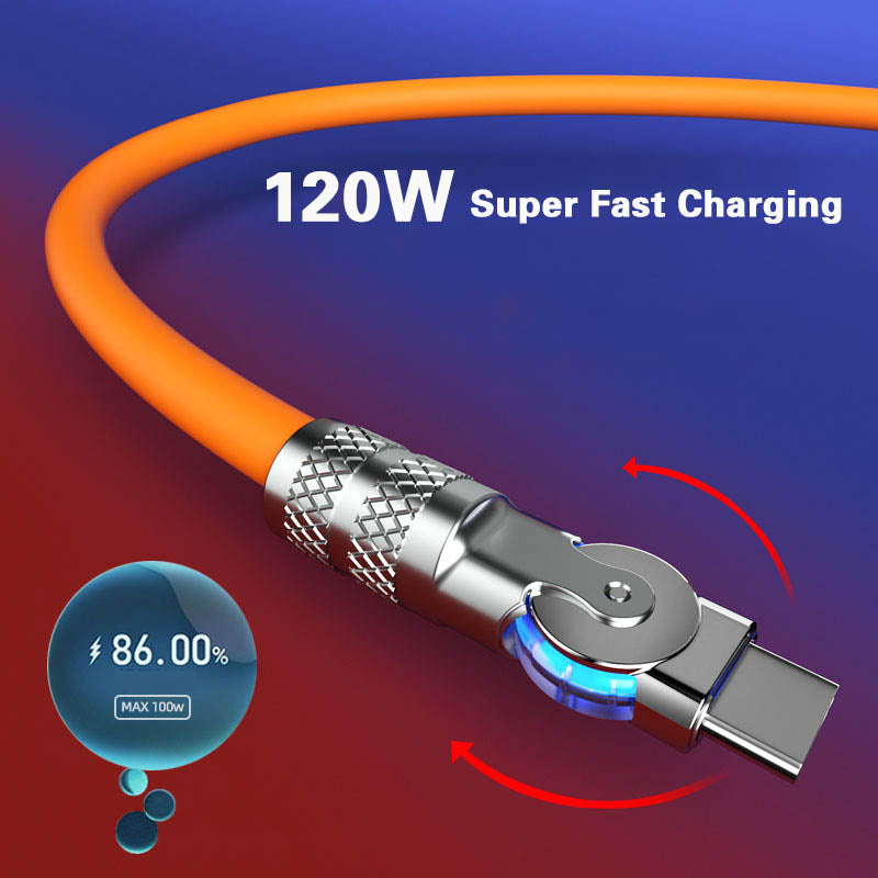 Lisslune | 180° Anti-Break Fast Charge Data Cable (120W)