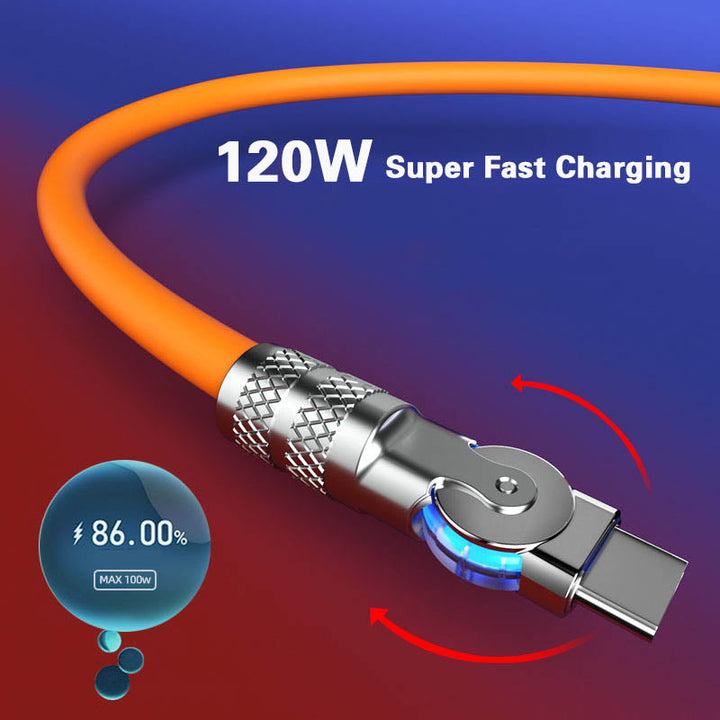 Lisslune | 180° Anti-Break Fast Charge Data Cable (120W)