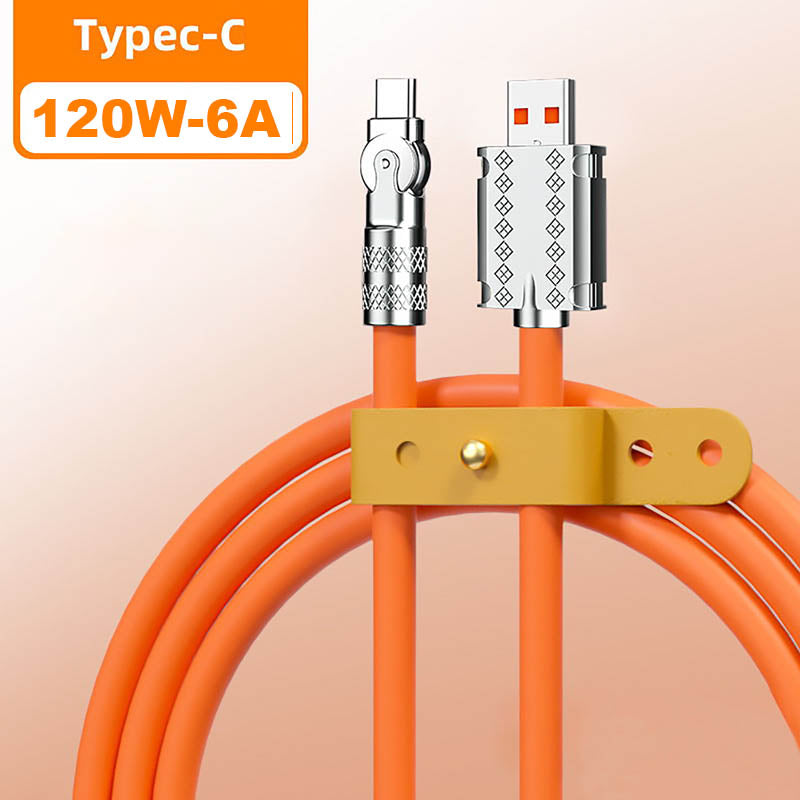 Lisslune | 180° Anti-Break Fast Charge Data Cable (120W)