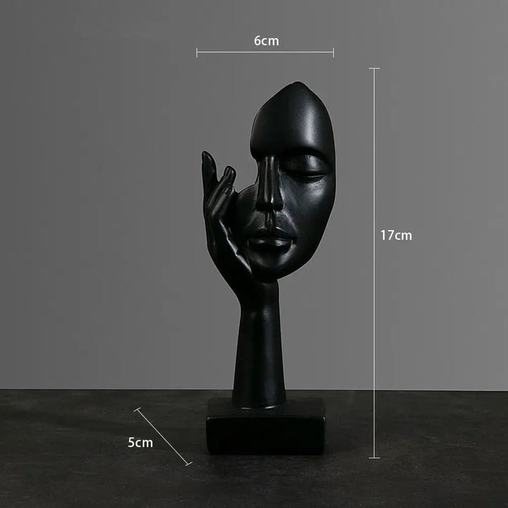 Lisslune | NordicMuse Abstract Face Sculpture