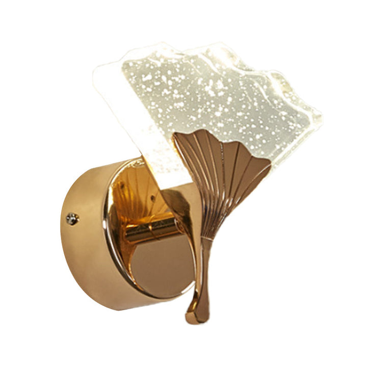 Skørter | Ginkgo Bedroom Wall Sconces Light Vintage Bubble Crystal 1/2 Heads Gold LED Wall Lighting in Warm/White Light