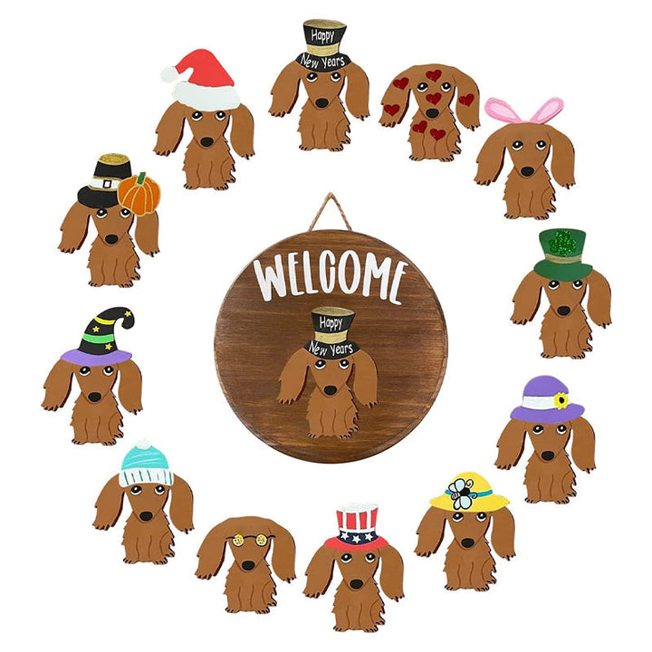 Lisslune | Dachshund door hanging decoration