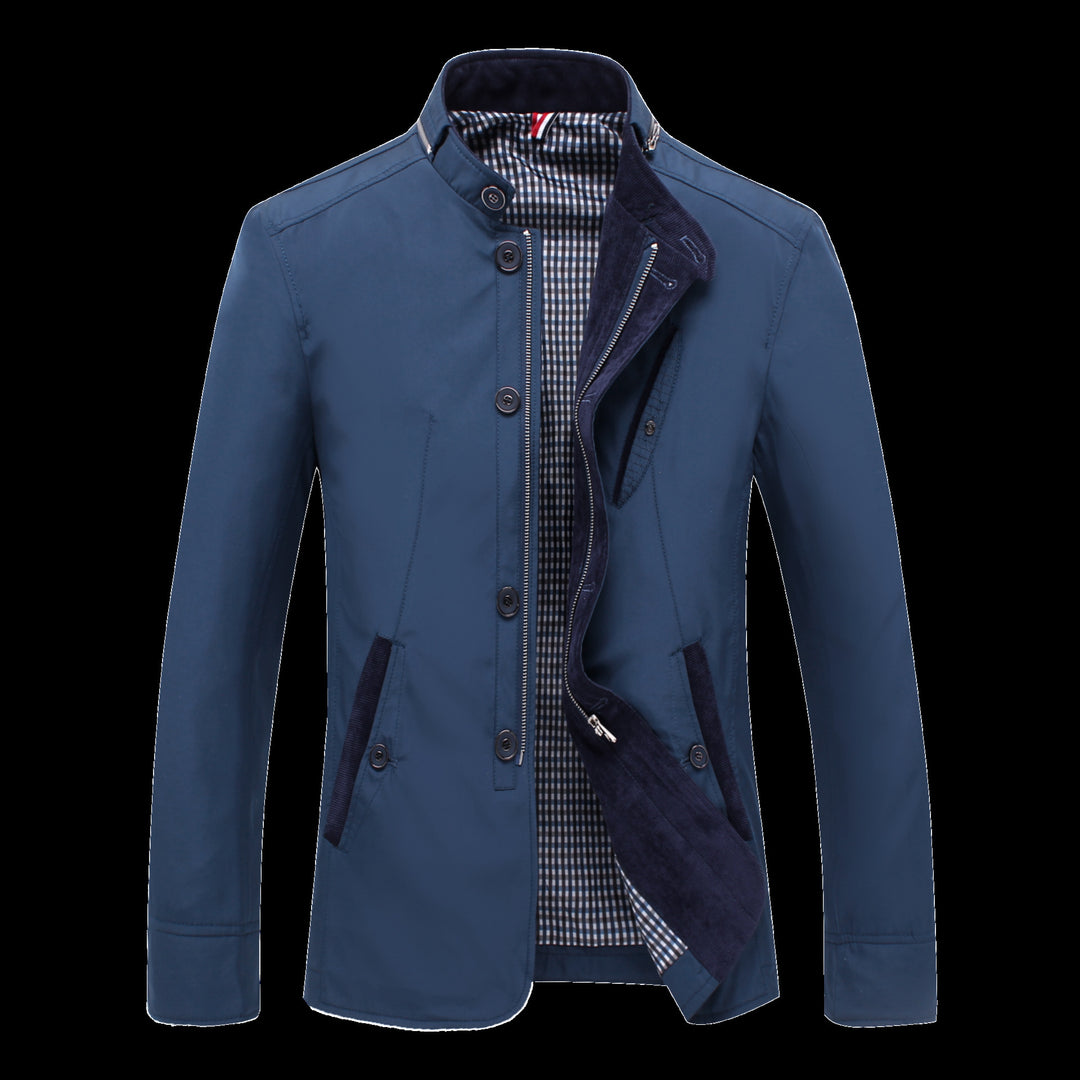 Men's elegant casual jacket with contrasting details Lisslune