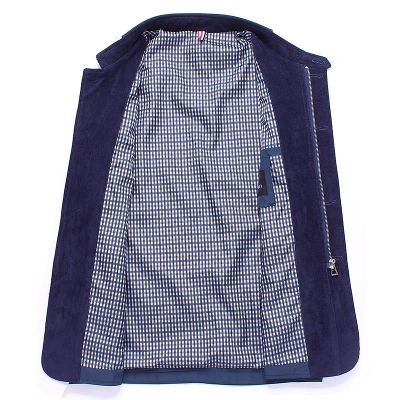 Men's elegant casual jacket with contrasting details Lisslune