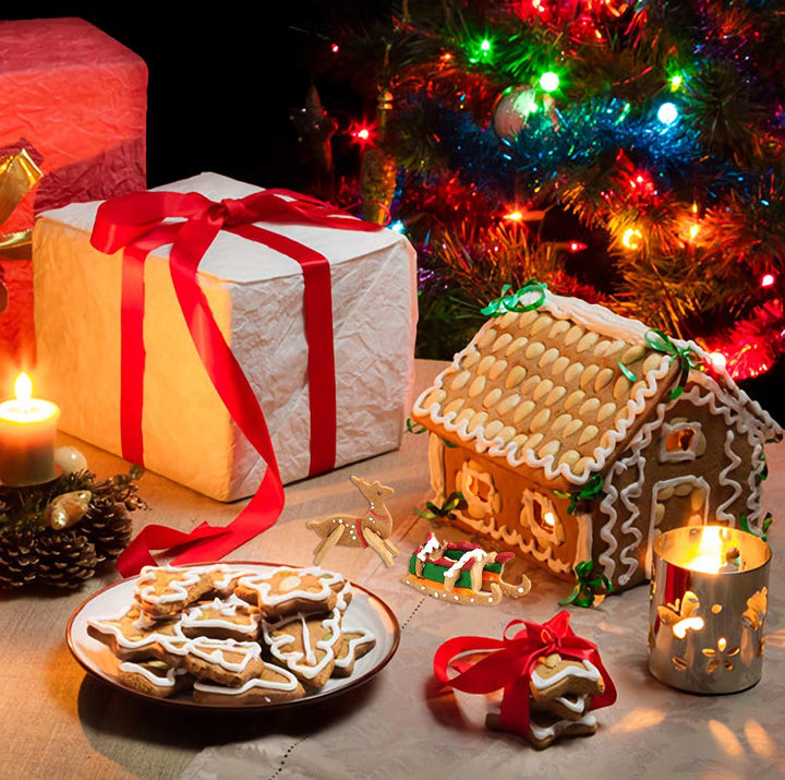 Lisslune | Christmas Stainless Steel 3D Cookie Mold (18pcs)