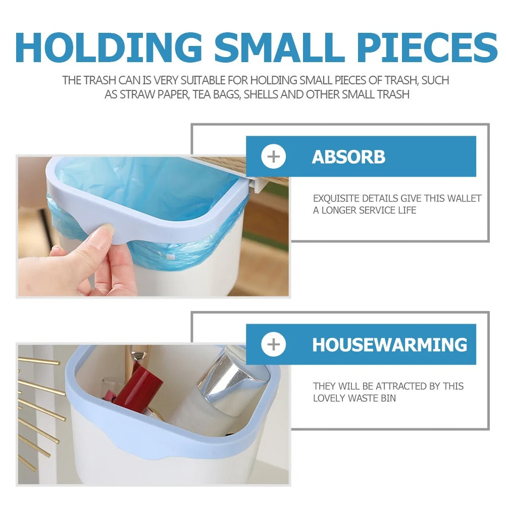 Lisslune | Retractable Under Table Hidden Trash Bin