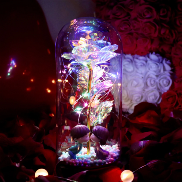 Lisslune | Sparkling rose ornaments enchant romantically