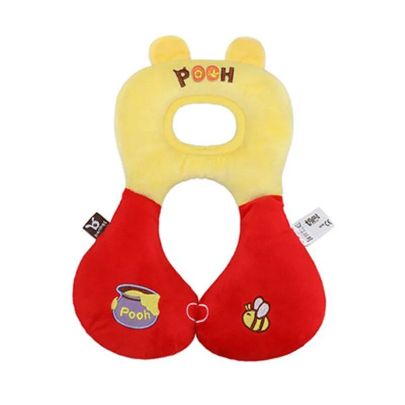 Lisslune | Kids Caricature Animal U-shaped Neck Pillow - Comfort & Protection for Car Rides