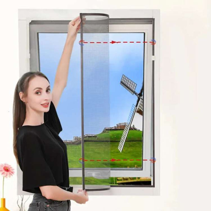 Lisslune | Magnetic Mosquito Net for Windows - No-See-Um Mesh Insect Screen for Home Protection & Bug Prevention
