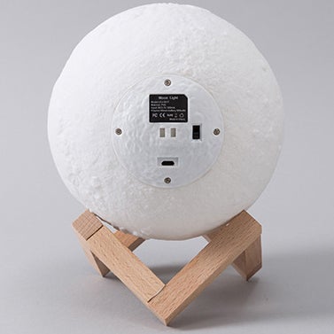 Lisslune | Creative Mini Rechargeable 3D Printed Moon 1-Light LED Table Lamp