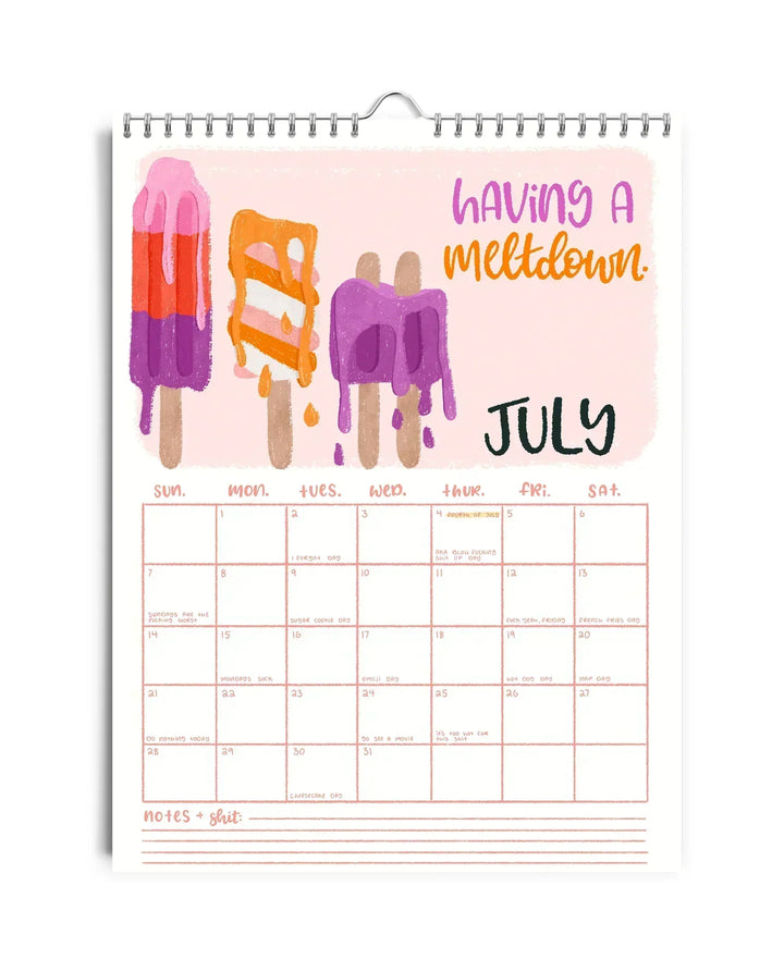 Lisslune | CALENDAR FOR 2025 – DAMN IT AGAIN
