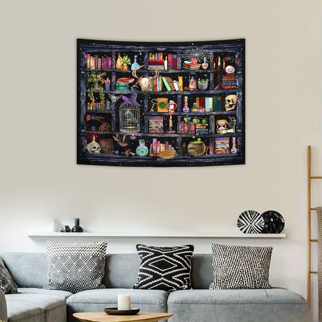 Lisslune | Skeleton Horror Halloween Tapestry