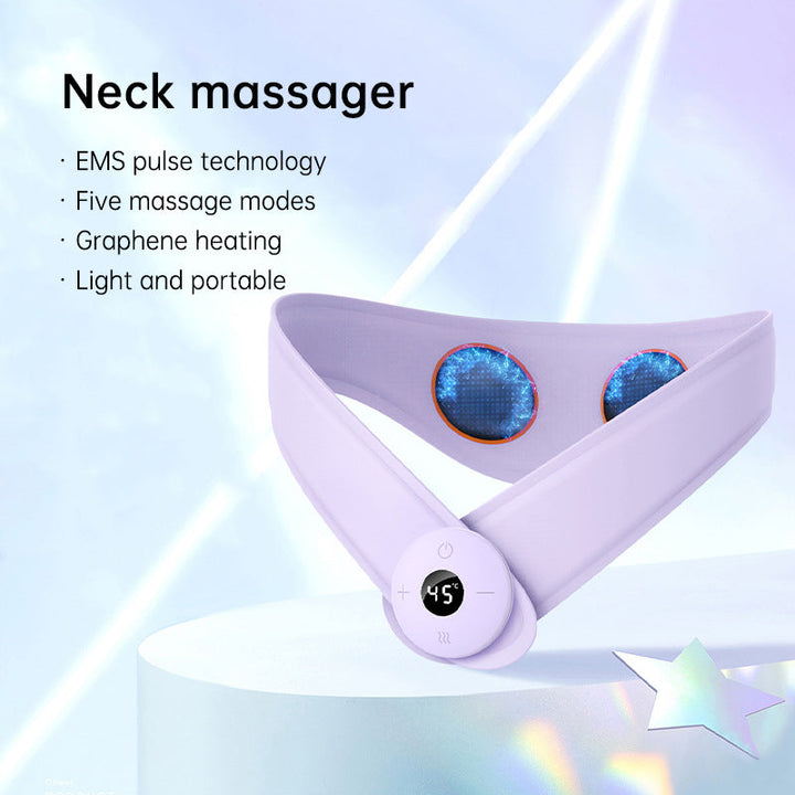 Lisslune | Neck massager with heat, alleviating, relaxing and rejuvenating – your relaxation partner for on the go