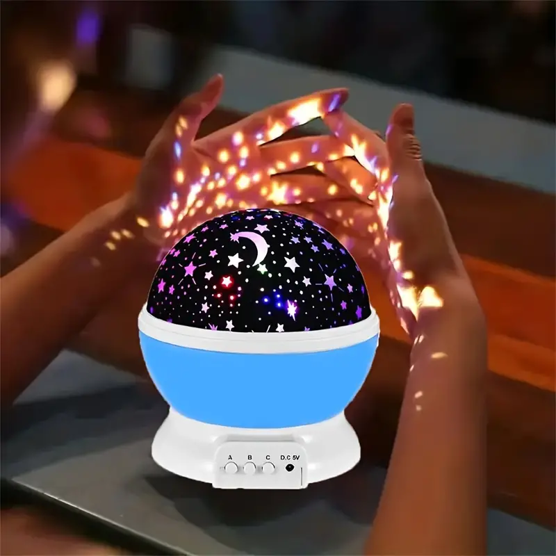 Lisslune | Luna Star Projector Night Lamp – With Music and Colorful Light Show