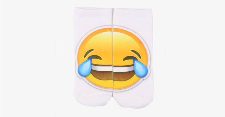 Lisslune | 3D smiling emoji fashion one-sided print cotton socks