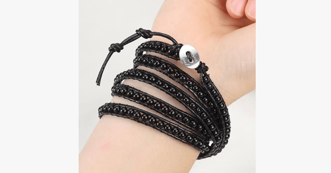 Lisslune | Black on black pearl bracelet