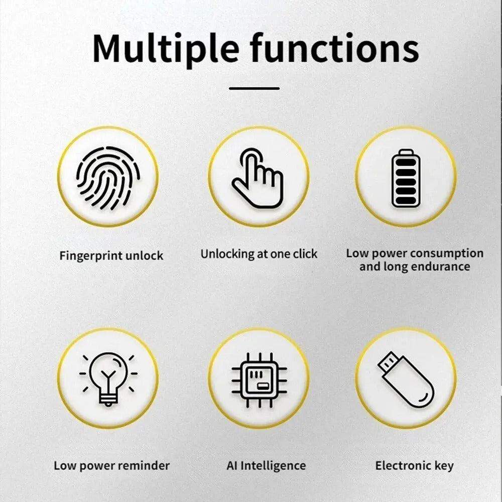 Lisslune | FingerScan Lock – Smart Fingerprint Padlock without Keys or Codes