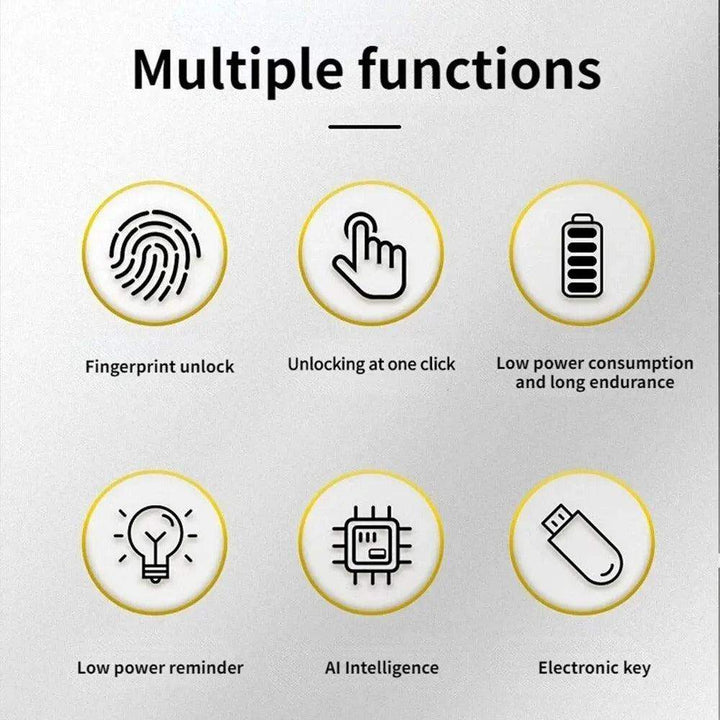 Lisslune | FingerScan Lock – Smart Fingerprint Padlock without Keys or Codes