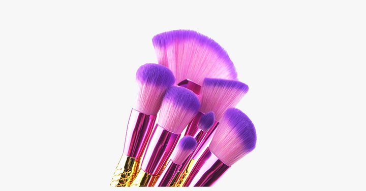 Lisslune | Large Fan Mermaid Tail Brush Set