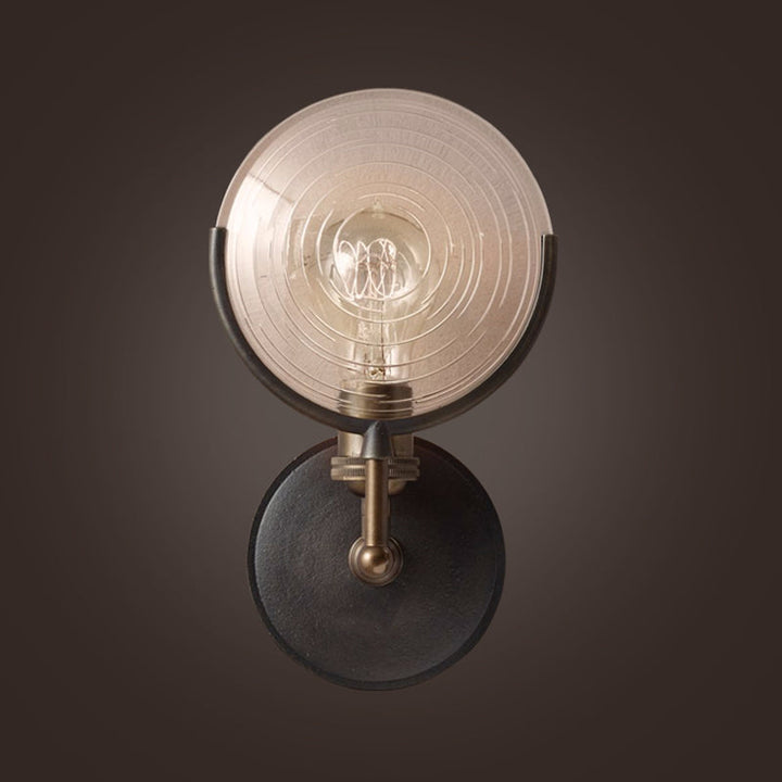 Skørter | Armed Wall Lamp Traditional Metal 11.5"/24" Wide 1 Head Black Wall Lamp Fixture with Round Frosted Glass Deco