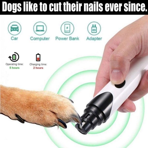 Lisslune | Rechargeable Pet Nail Grinder Soundless Good for Pet's Health