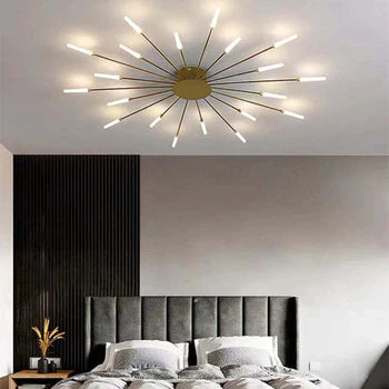 Lisslune | Modern Firework-Style Ceiling Light – Decorative LED Lighting for Living Room, Bedroom & Dining