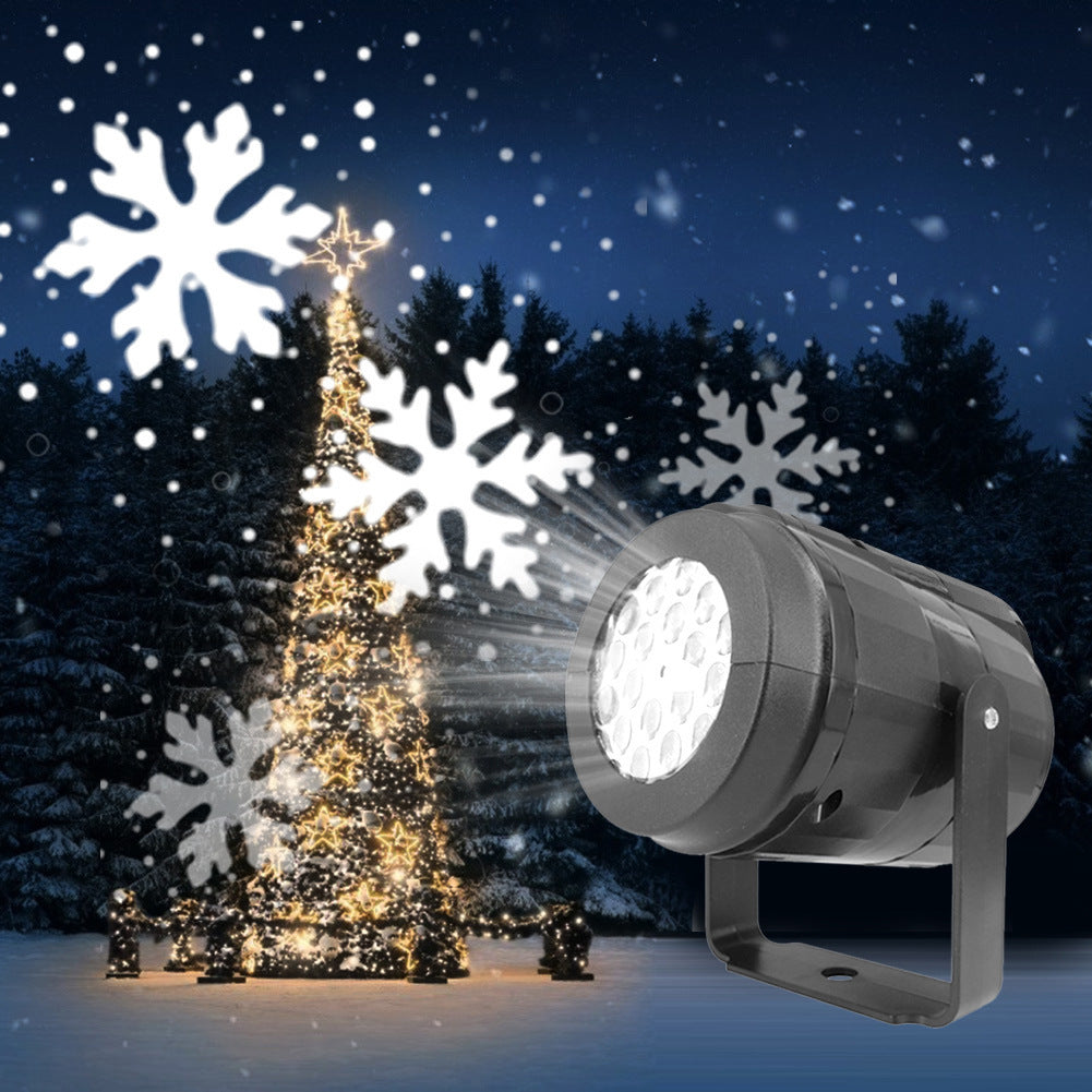 Lisslune | LED Christmas Projector Snowflake Light Show – Waterproof Outdoor Lamp with 16 Patterns
