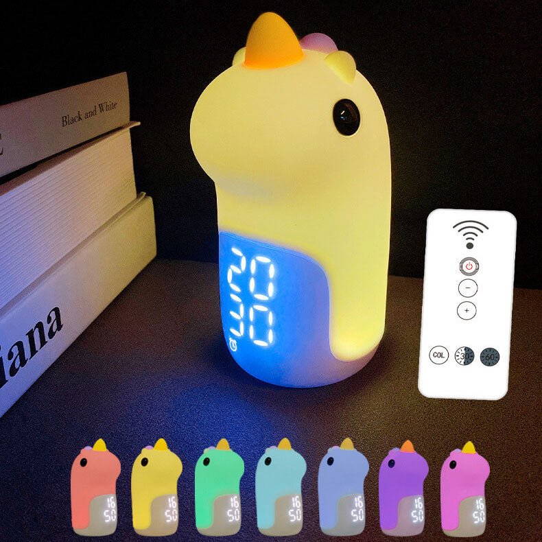 Lisslune | Unilora DreamLight Alarm Clock | Unicorn Design | Timer & LED Night Light | Nursery Decor