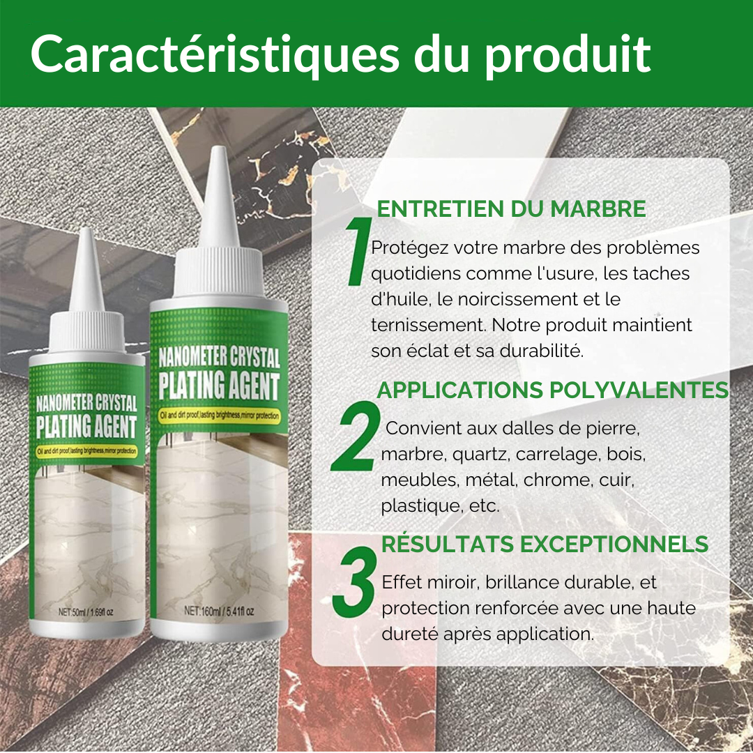 Lisslune | Marble cleaner - protection and nanocrystalline shine