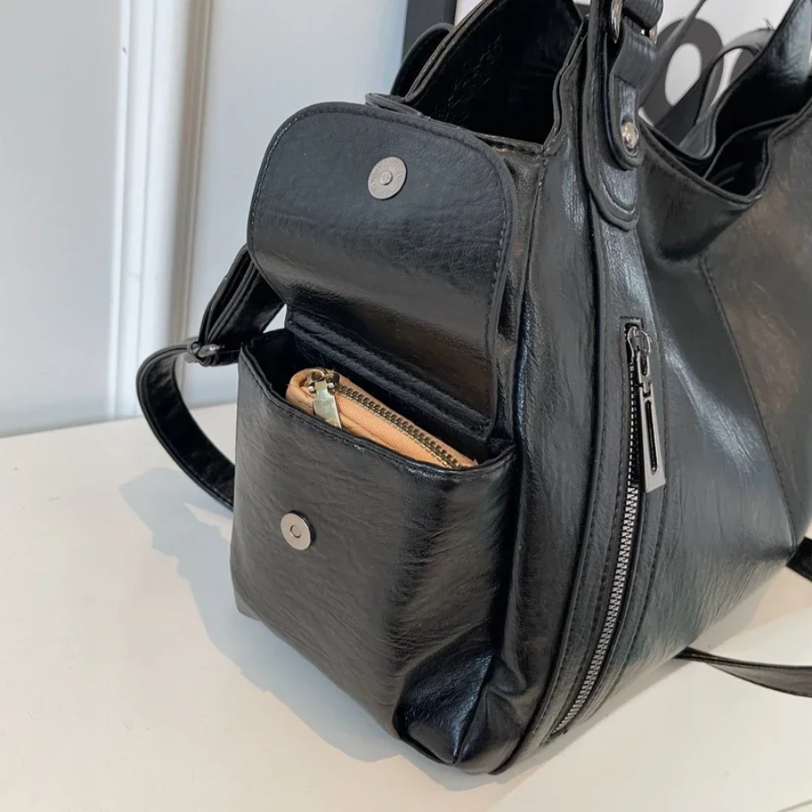 Lisslune | Women’s Classic Multi-Compartment Shoulder Bag – Alma