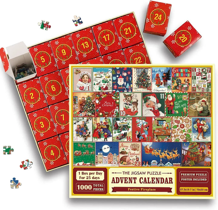 Lisslune | Christmas Advent Calendar Puzzle 1000 pieces
