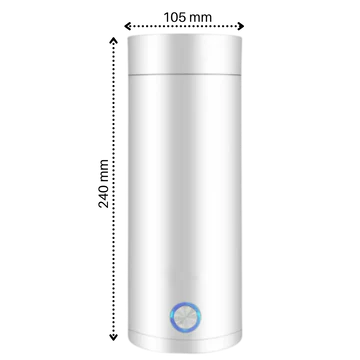 Lisslune | Portable Water Boiler 400ml – Compact Travel Kettle with Intelligent Temperature Control & Double Insulation