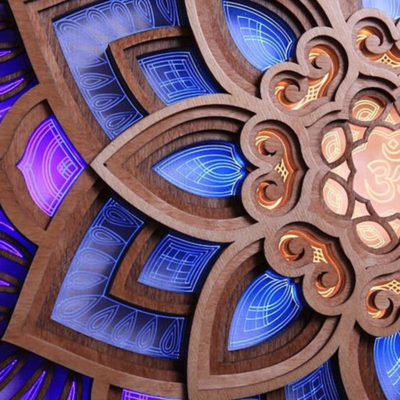 Lisslune | Mandala Yoga Room Night Light LED
