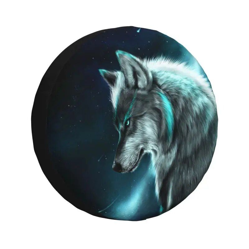 Lisslune | Wild Spirit Wolf Cover – Customized Protector for 4x4, Trailer, RV Wheels