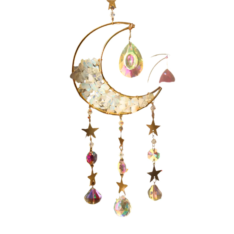 Lisslune | LunaPrism Dreamcatcher – Enchanting Moonlight Decoration for Peaceful Spaces