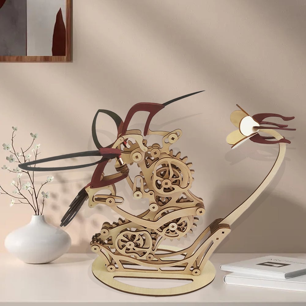 Lisslune | 3d Wooden Mechanical Hummingbird