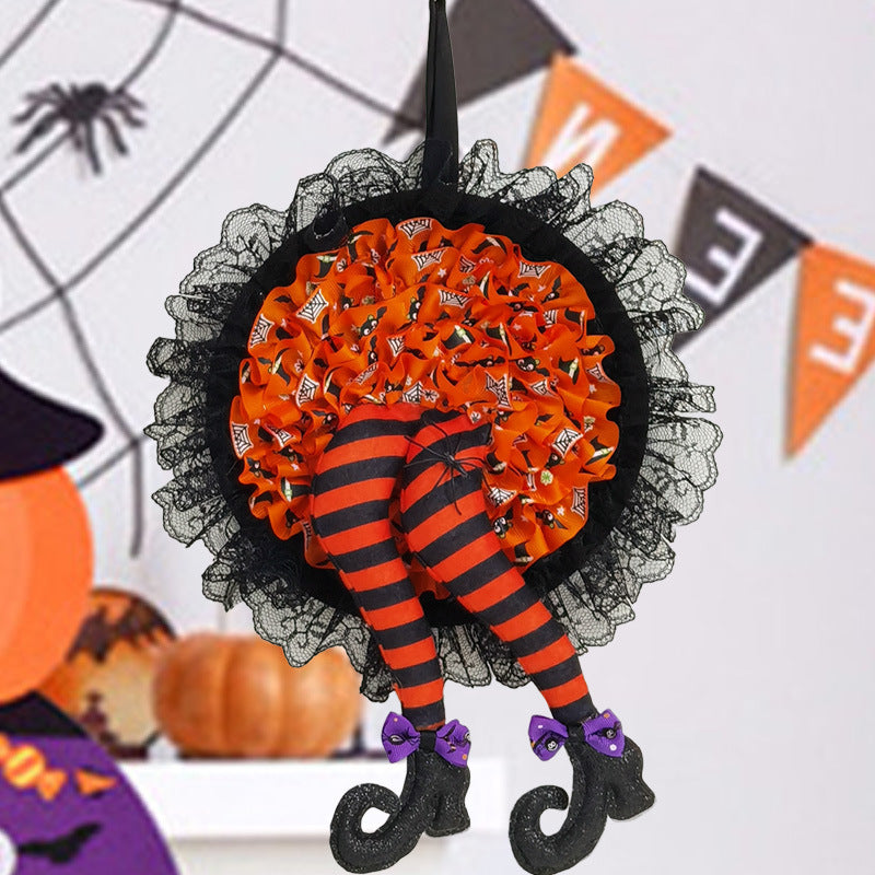 Lisslune | Halloween Witch Long Leg Wreath