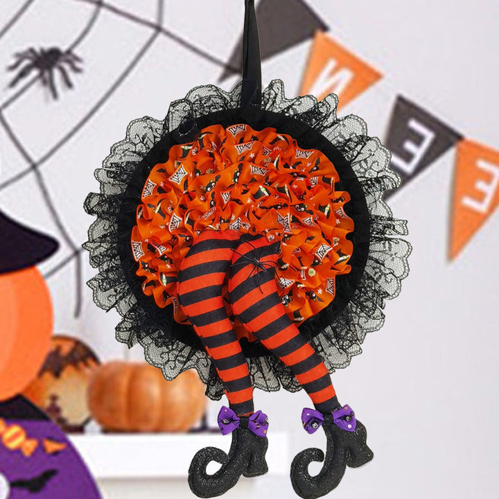 Lisslune | Halloween Witch Long Leg Wreath