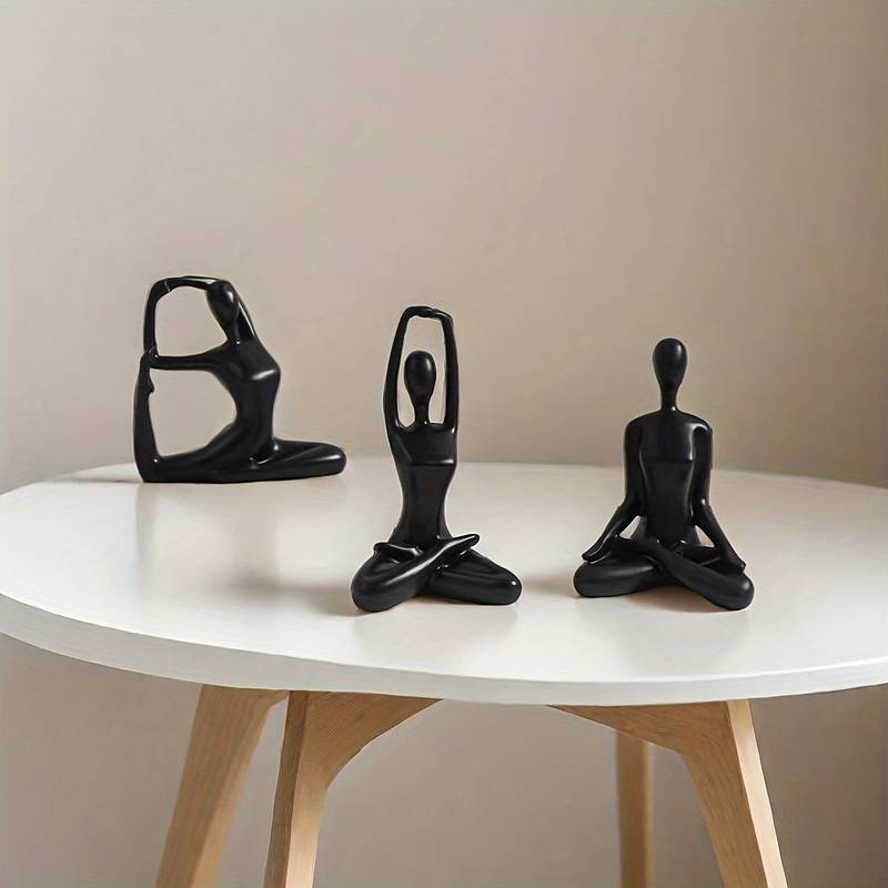 Lisslune | CalmFlow Yoga Figure – Minimalistic Sculpture for Peaceful Spaces