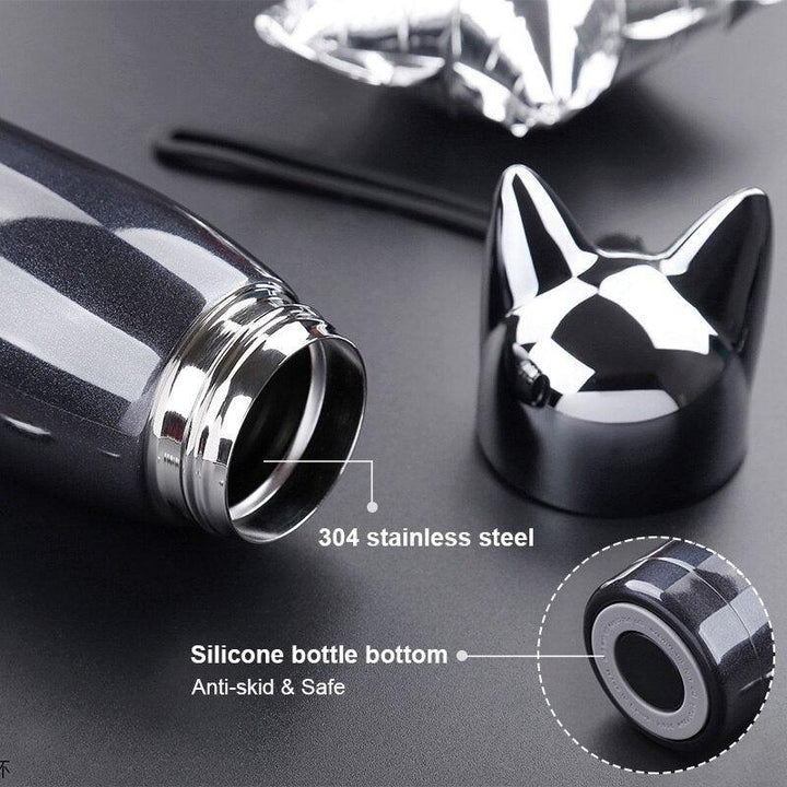 Lisslune | Stylish Fox Ear 320ml Insulated Stainless Steel Hydration Bottle