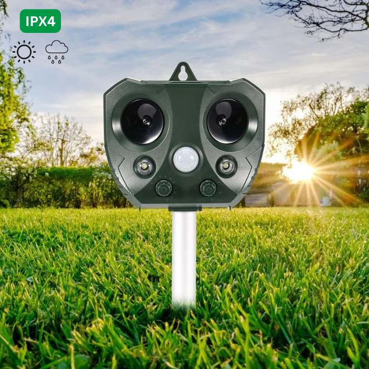 Lisslune | Ultrasonic Bird & Pest Repeller Device - Effective Pest Control for Gardens, Yards & Outdoor Spaces