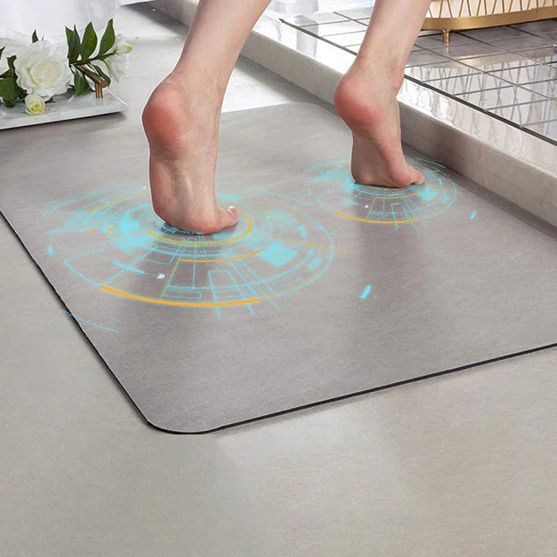 Lisslune | Non-slip diatomite bath mat