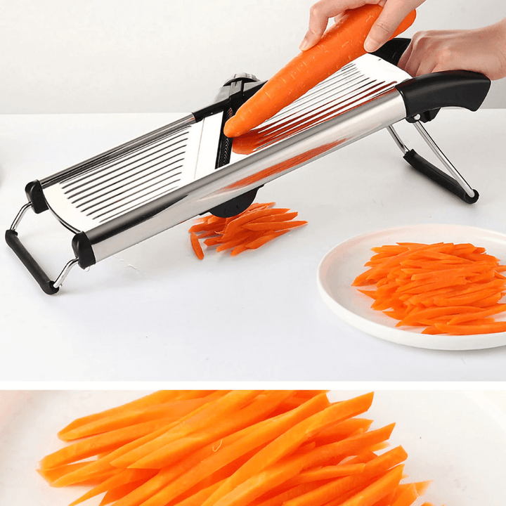 Lisslune | Stainless Steel Mandoline Slicer – Adjustable Thickness Cutter