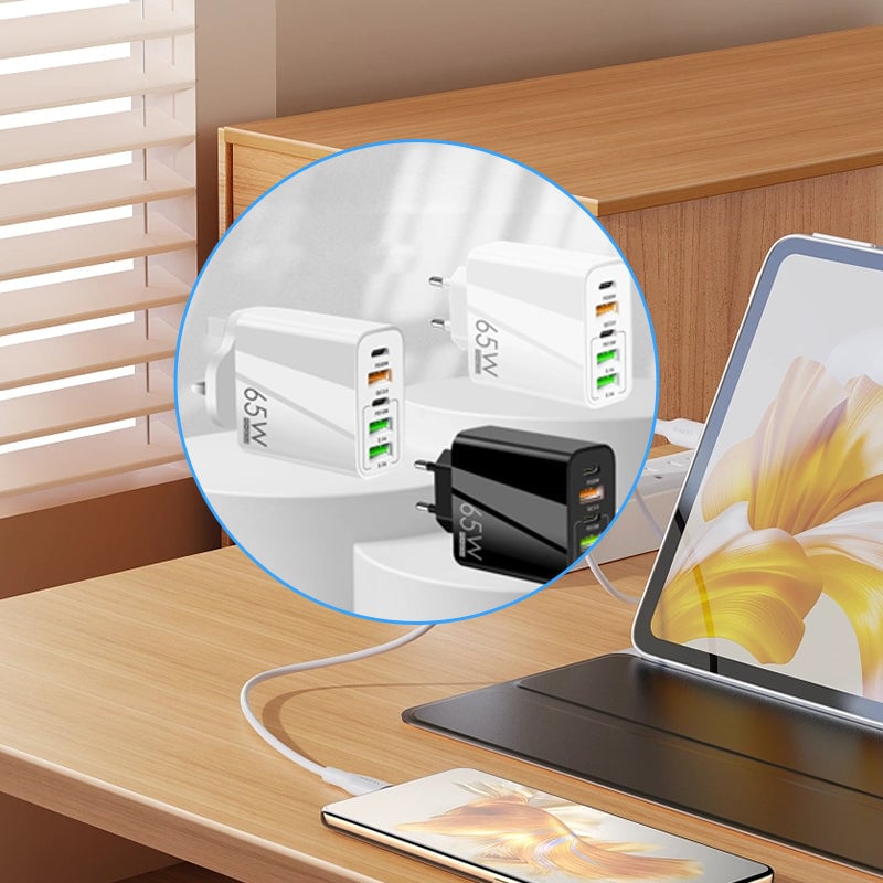 Lisslune | Multi-Port-Adapter 65W Fast Charger - US Standard