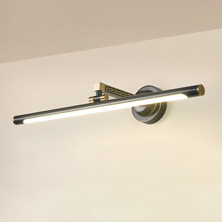 Skørter | LED Metal Makeup Lamp Classic Black Extended Bathroom Wall Light Lighting Object in Natural Light, 14"/18"/23" W