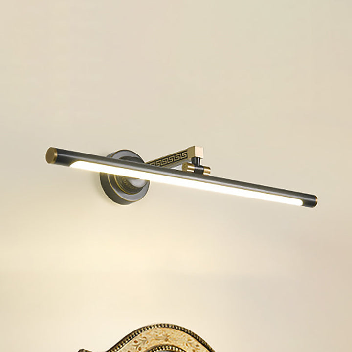 Skørter | LED Metal Makeup Lamp Classic Black Extended Bathroom Wall Light Lighting Object in Natural Light, 14"/18"/23" W